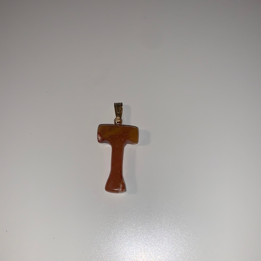 Power T gemstone pendant